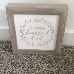 Wooden decorative sign